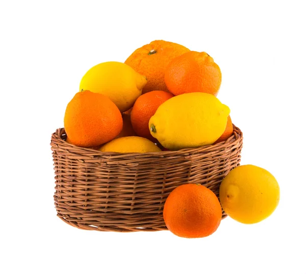 Fresh oranges and lemons — Stock Photo, Image