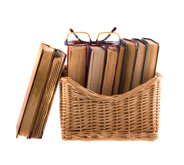 Stack of old antique books — Stock Photo, Image