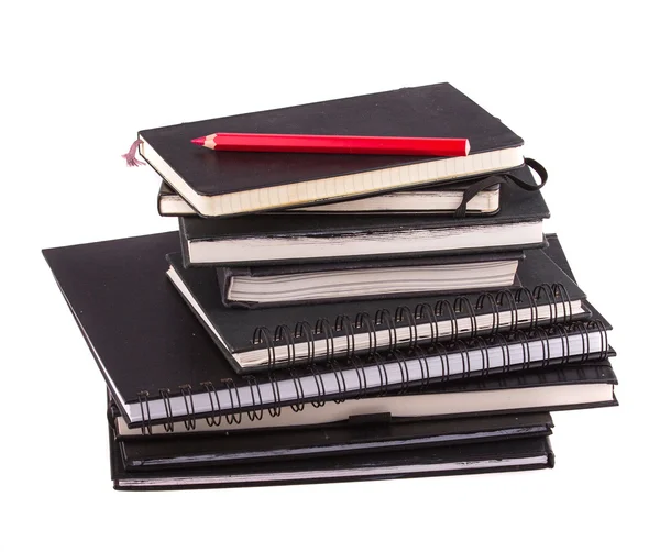A stack of business notebooks — Stock Photo, Image