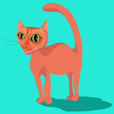 ? ute Mısır kedi çizgi film tarzı