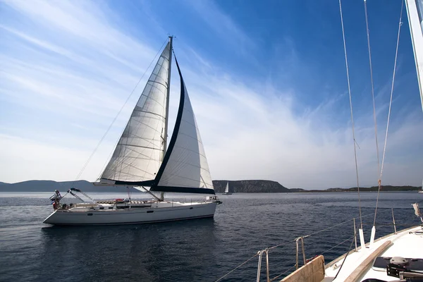 Yachting in Greece Stock Image