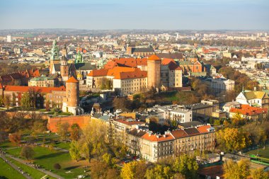 wawel Royal castle civarındaki cracow