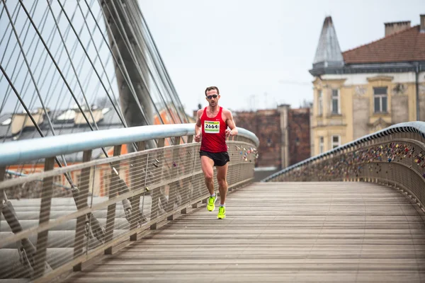 Krakow international Marathon. — Stock Photo, Image