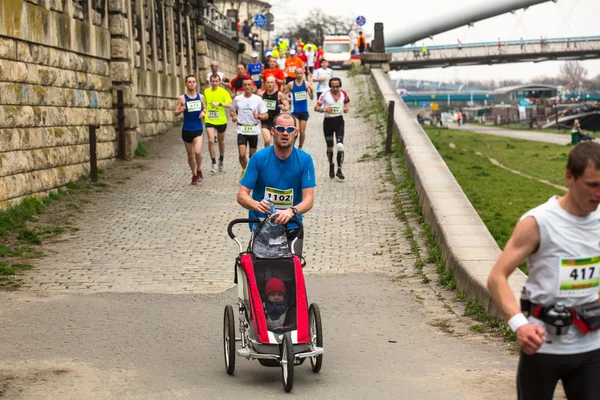 Mezinárodní maraton Krakov. — Stock fotografie