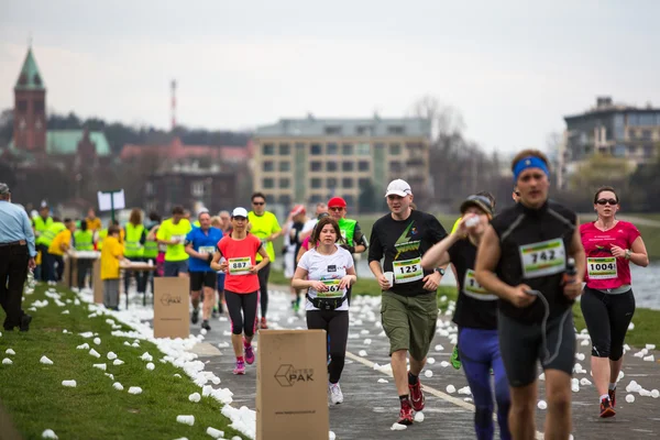 Mezinárodní maraton Krakov. — Stock fotografie