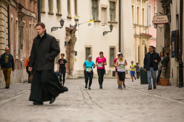 Mezinárodní maraton Krakov. — Stock fotografie