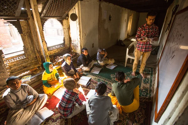 Nepal Okulu çocuklarda — Stok fotoğraf