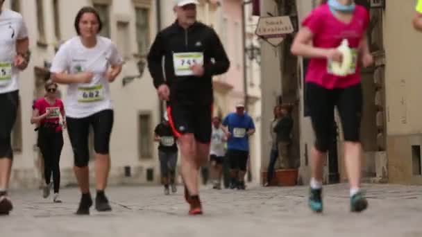 Krakow uluslararası maraton — Stok video