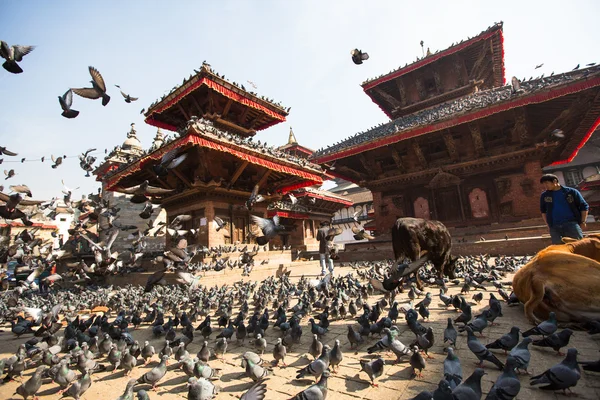 Praça Velha Durbar em Katmandu — Fotografia de Stock