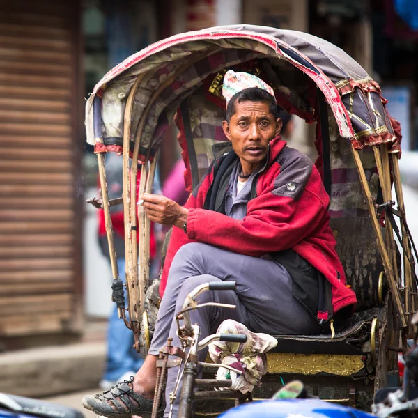 ΝΕΠΑΛΕΖΙΚΑ rickshaw — Φωτογραφία Αρχείου