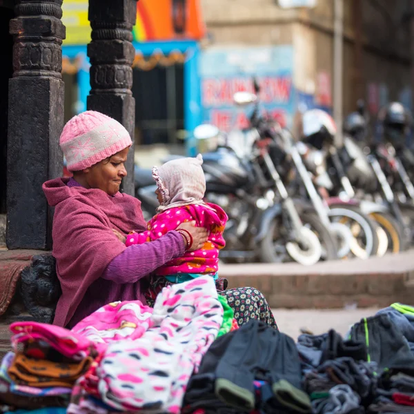 Straatverkoper in nepal — Stockfoto