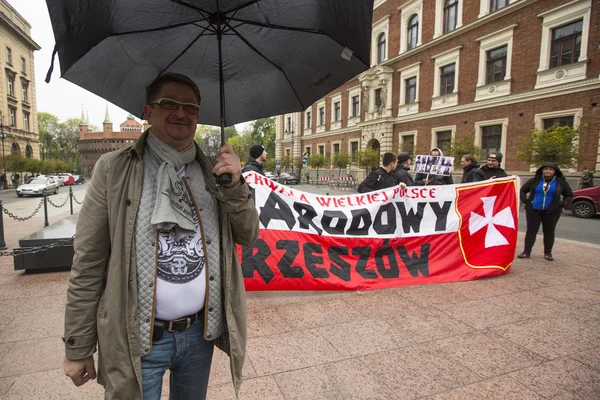 Niezidentyfikowane uczestników iv procesji Katynia — Zdjęcie stockowe