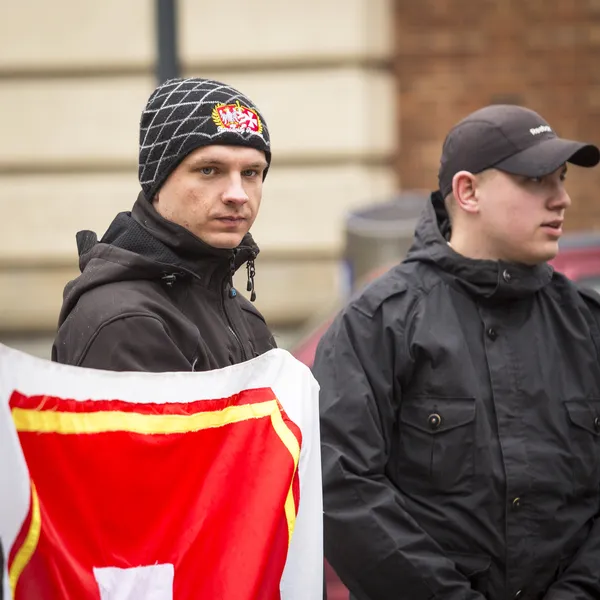 Participantes no identificados IV Procesión Katyn — Foto de Stock