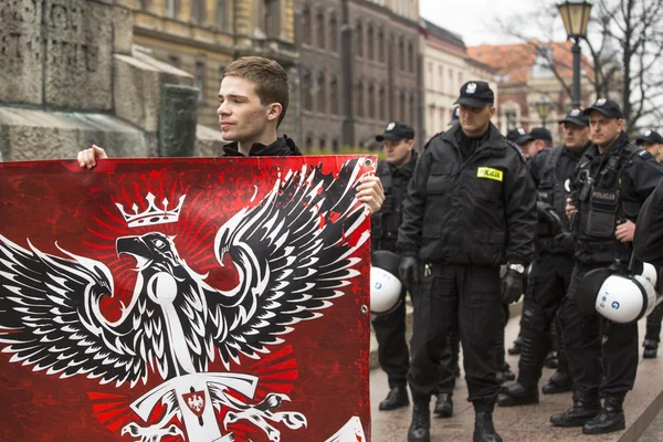 Partecipanti non identificati IV Processione Katyn — Foto Stock