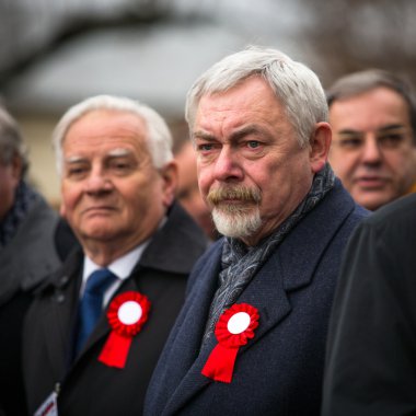 Prof. jacek majchrowski (sağda) krakow Kraliyet başkenti Belediye başkanıdır.