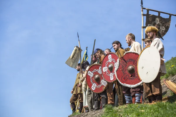 Oidentifierade deltagare i rekawka — Stockfoto