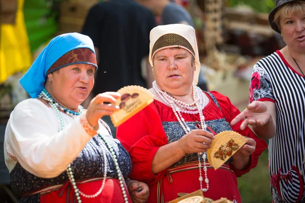 Local people celebrated Ivan Kupala Day — Stock Photo, Image