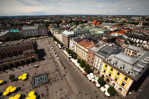 View of the Main Square in Krakow, Poland — Stock Photo, Image