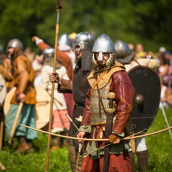 Unidentified participants during of Ladogafest — Stock Photo, Image