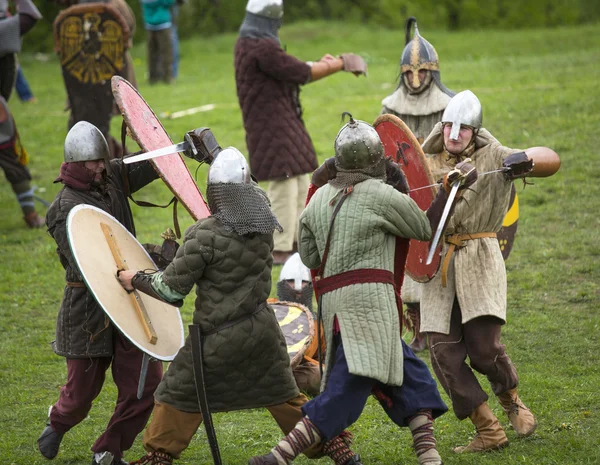 Niet-geïdentificeerde deelnemers van rekawka — Stockfoto