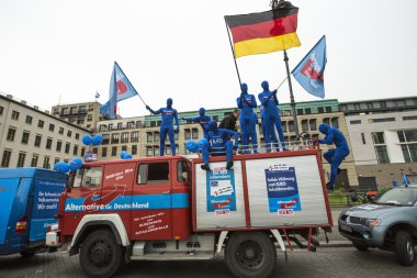 afd destek eylemciler ralli