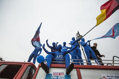 afd destek eylemciler ralli