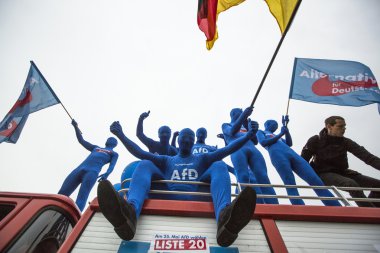 afd destek eylemciler ralli