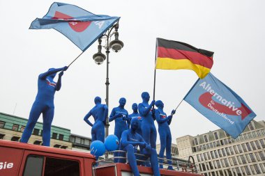 afd destek eylemciler ralli