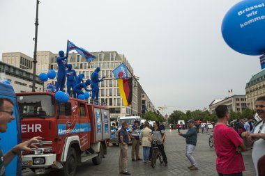 afd destek eylemciler ralli
