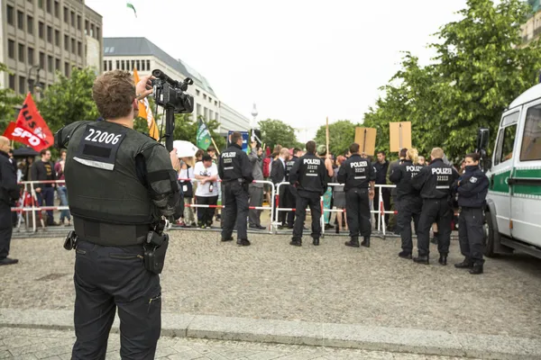 Demonstrace proti afd — Stock fotografie