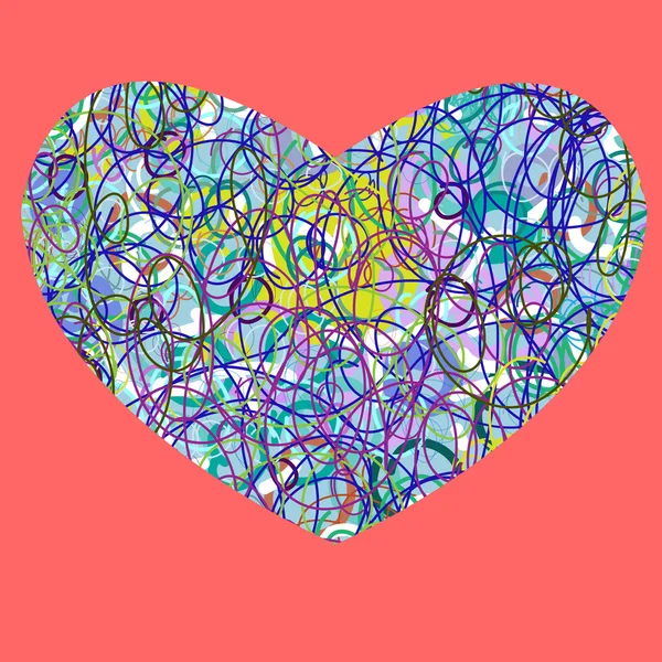 Hjärtat på alla hjärtans dag — Stock vektor