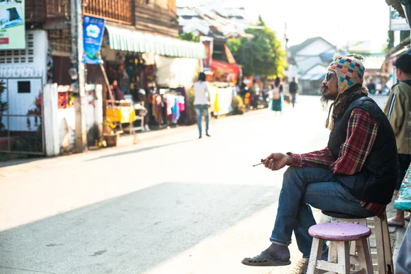 Straatbeeld in Pai — Stockfoto