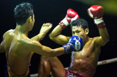 Tanımlanamayan muay Tay savaşçı rekabet