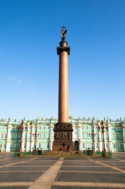 Alexander Column, is the focal point of Palace Square clipart