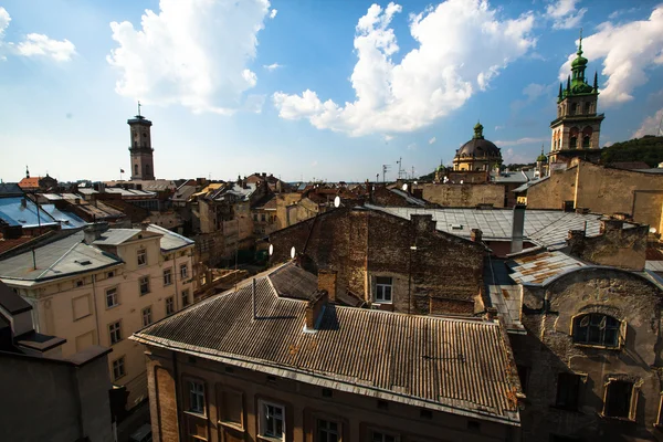 City view from roof historic building House of Legends — Stock Photo, Image