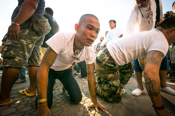 Unidentified participant Master Day Ceremony able Khong Khuen — Stock Photo, Image