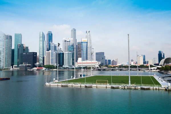 View of city in Marina Bay business district — Stock Photo, Image