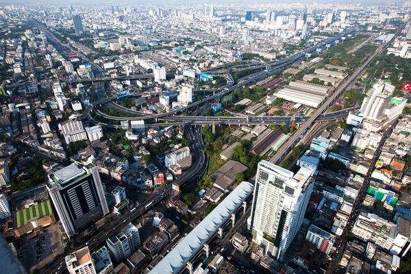 Panorama pohled přes bangkok — Stock fotografie