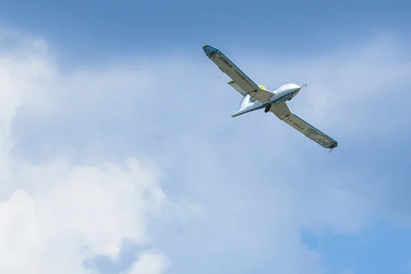 原型电动飞机空中客车公司电子风扇示范 — 图库照片