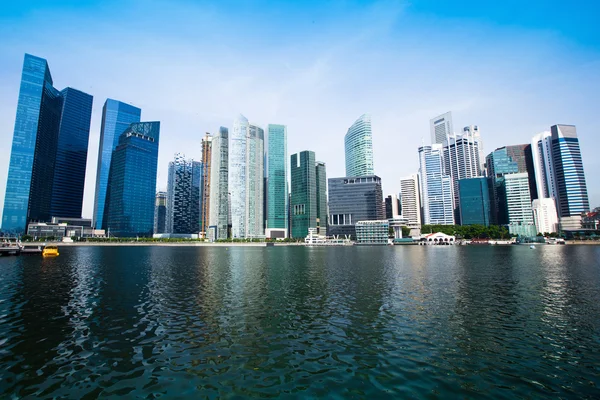 Skyline of Singapore business district — Stock Photo, Image