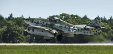 The aircraft Messerschmitt Me 262 clipart