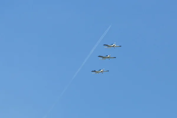 항공 팀 3x 플라잉 — 스톡 사진