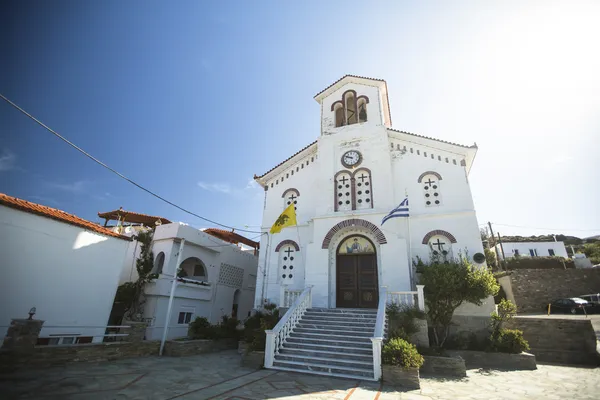 Ortodoxa kyrkan på andros — Stockfoto