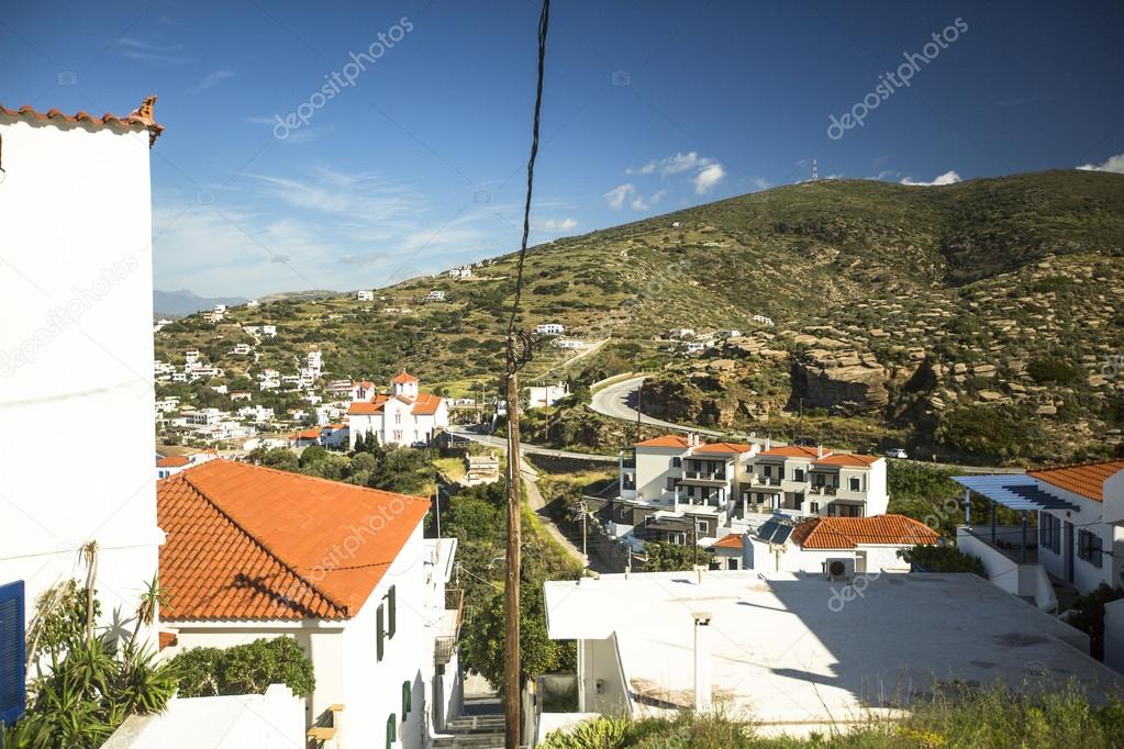 View of Andros,  Greek island
