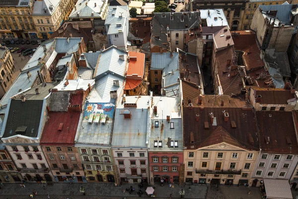 Vista superior desde la ciudad de Lviv — Foto de Stock