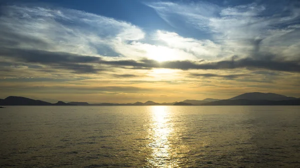 Oceanen solnedgång landskap — Stockfoto