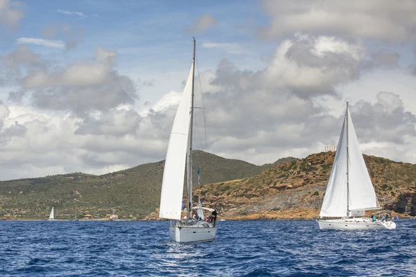 Zeilboten in zeilregatta — Stockfoto