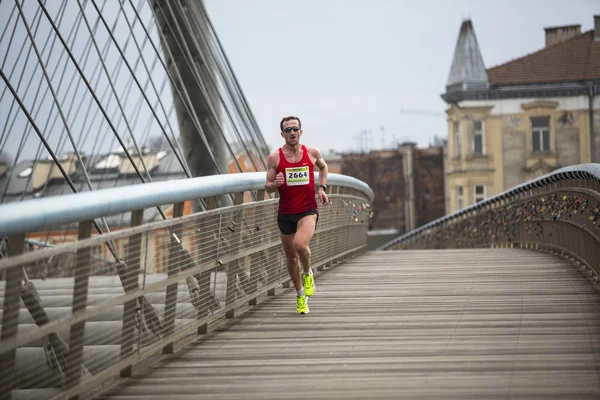 Mezinárodní maraton Krakov. — Stock fotografie