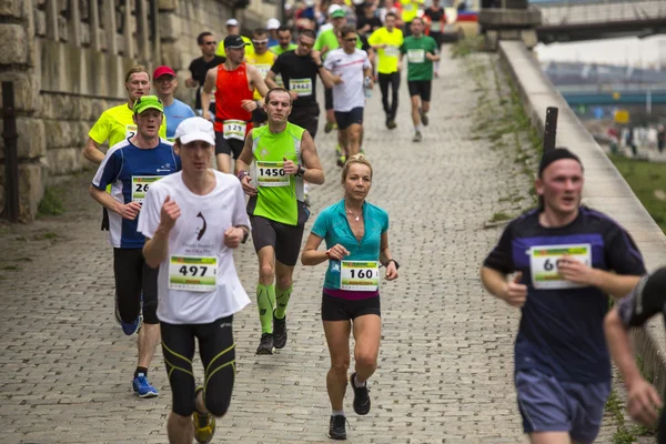 Krakow international Marathon. — Stock Photo, Image