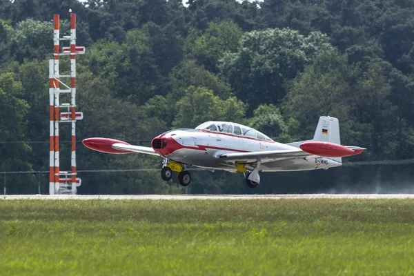 Jet vliegtuigen messerschmitt stiftung hispanic aviacion ha-200 — Stockfoto